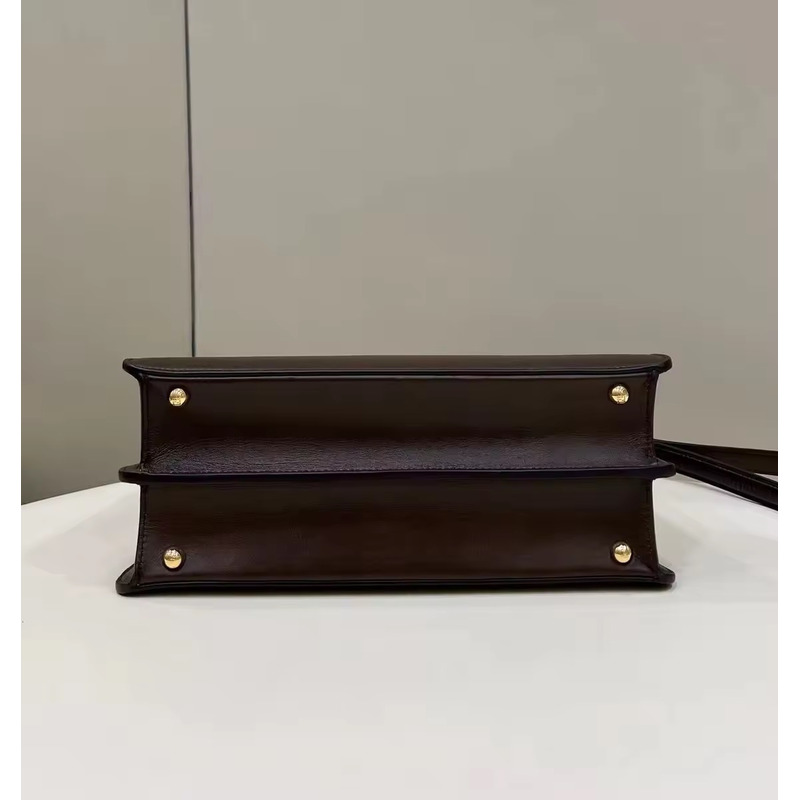 F**di peekaboo brown handbag