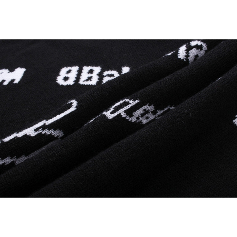 Ba*len*cia*ga logomania all over cardigan in black