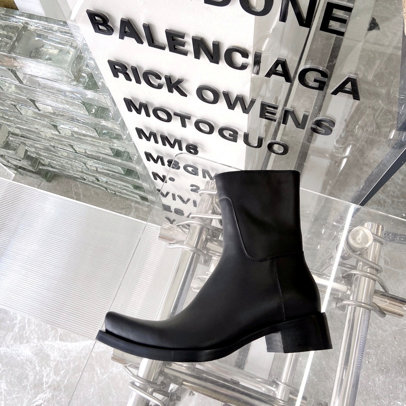 Ba*len*cia*ga inspector square-toe ankle boots black