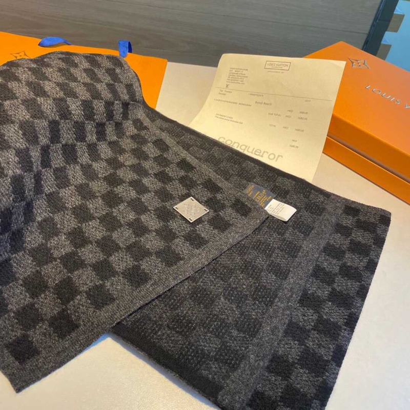 l**is V*t*n néo petit damier scarf nathracite
