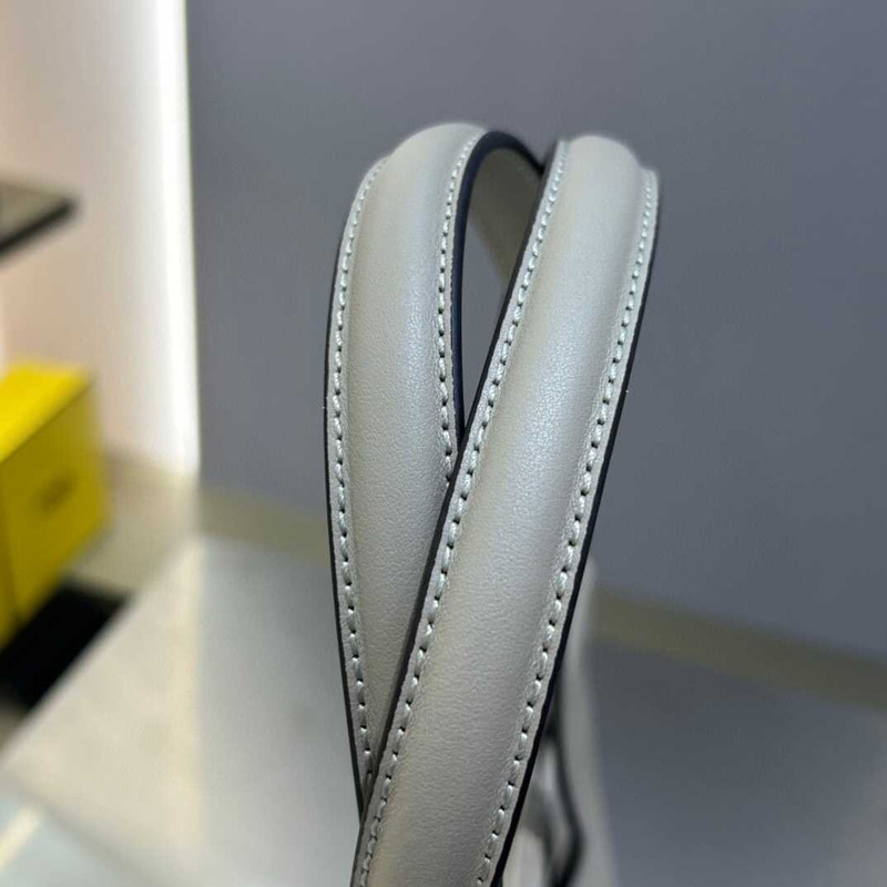 F**di origami medium bag leather handbags variety of grey