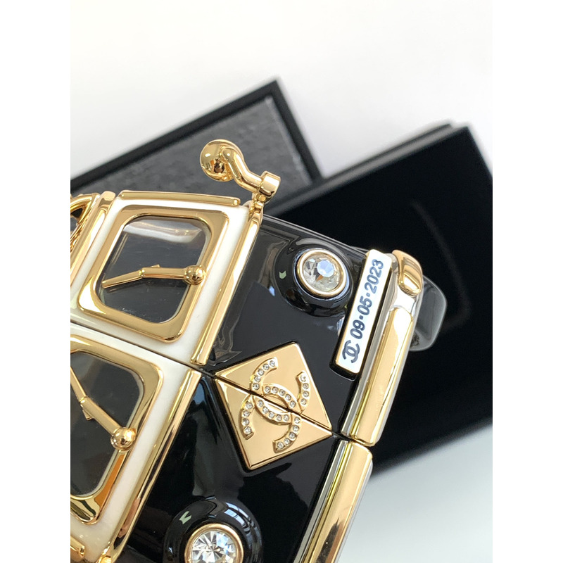 Ch*el mini van style hard dinner bag