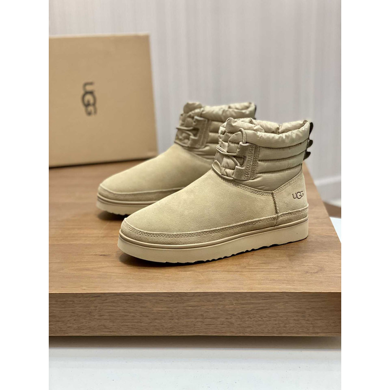 UGG Classic Mini Lace-up Weather Boot Beige