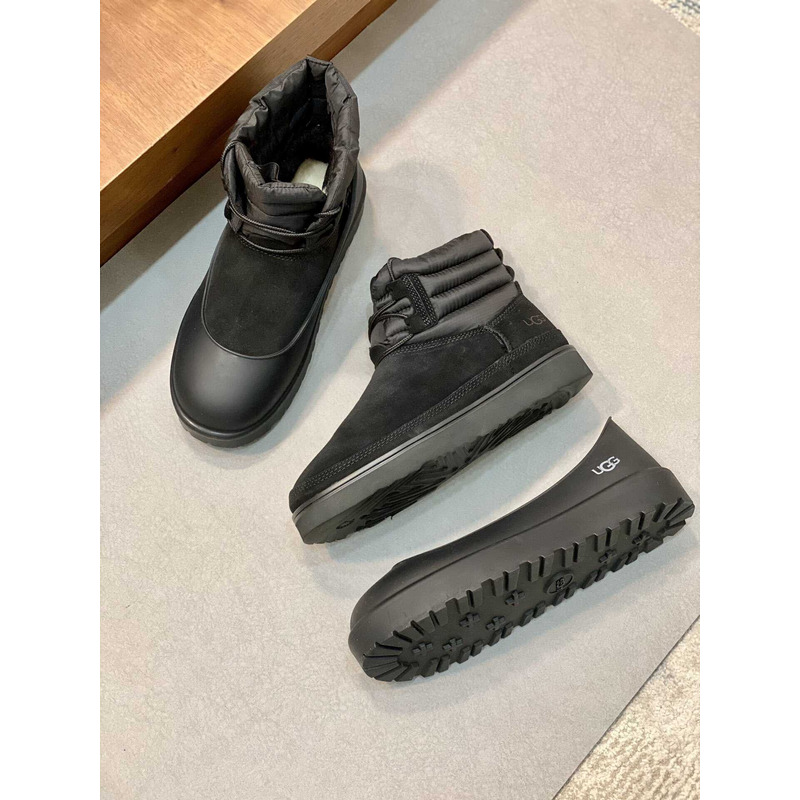 UGG Classic Mini Lace-up Weather Boots Black