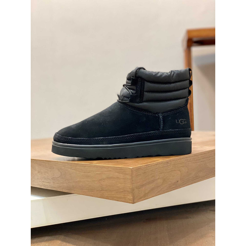 UGG Classic Mini Lace-up Weather Boots Black