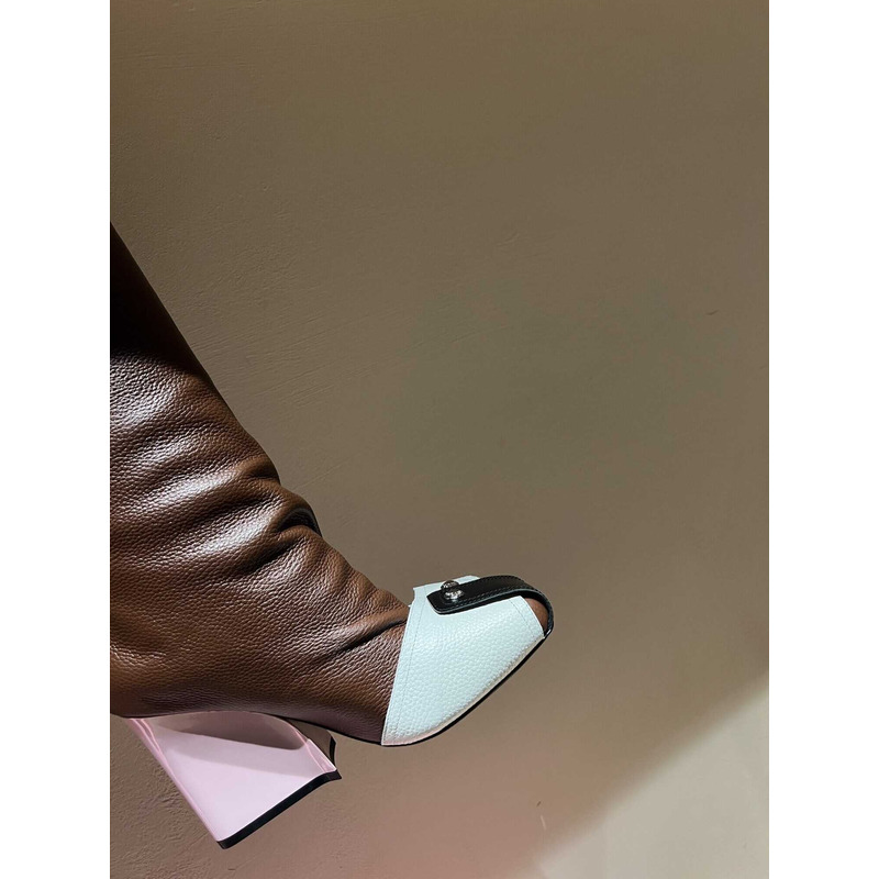 l**is l**is V*t*n patti wedge half boots brown