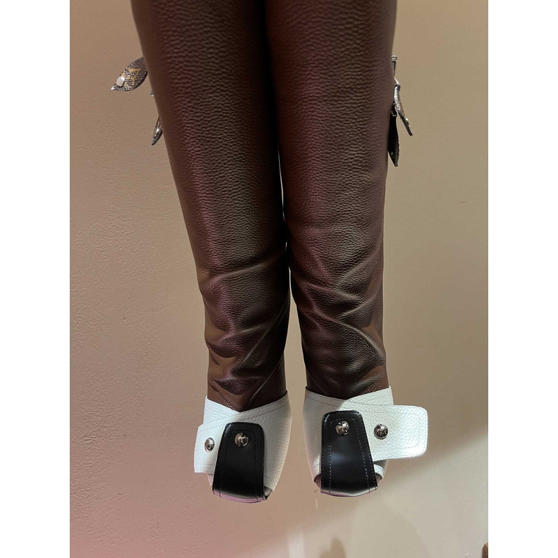 l**is l**is V*t*n patti wedge half boots brown