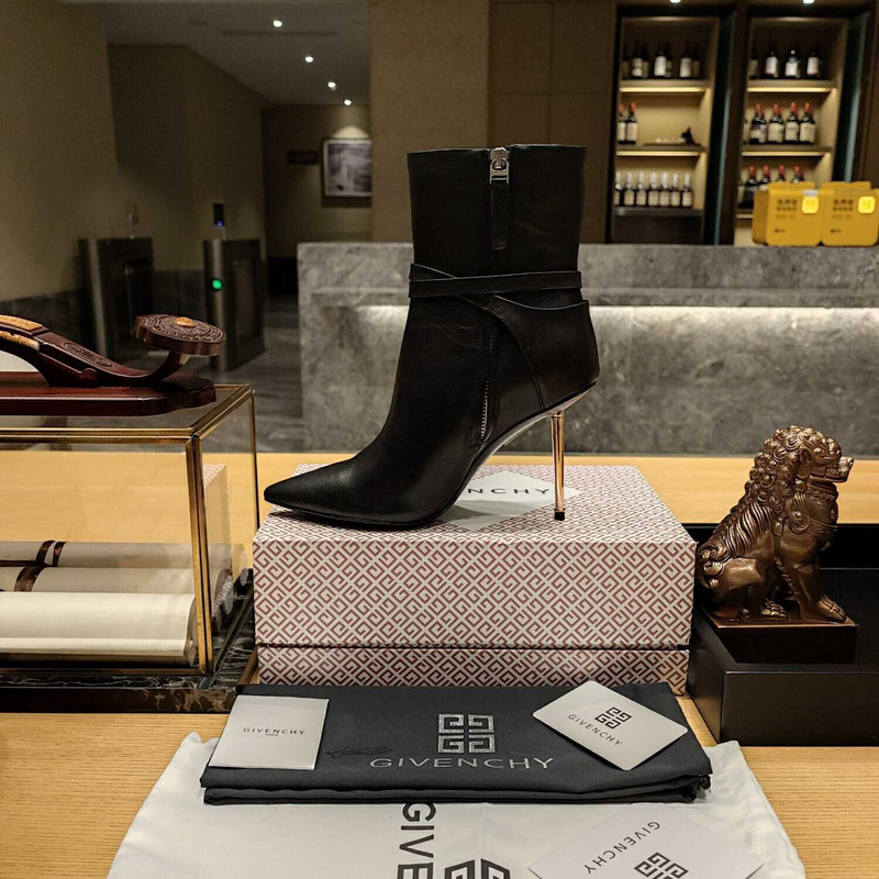 Givenchy G Lock Heeled Ankle Boots Black