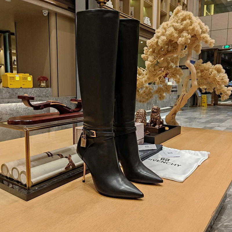 Givenchy G Cube Heeled Boots Black