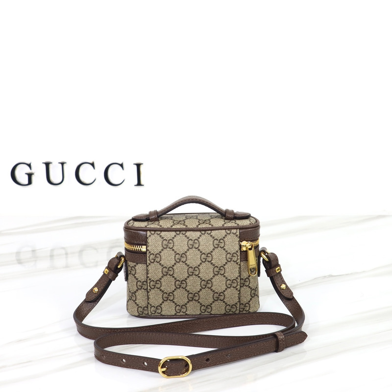 G*u*i ophidia cosmetic case brown