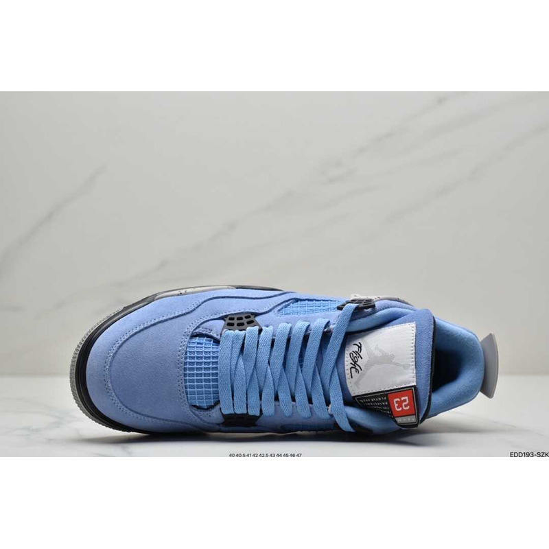 AIR JORDAN 4 Retro University Blue/Black Carolina Blue