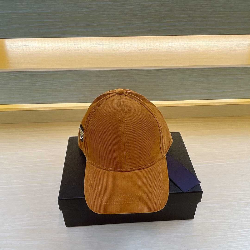 Pra*a re-nylon baseball cap tobacco
