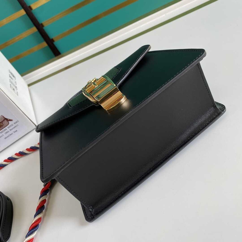 G*u*i sylvie shoulder bag top handle mini black