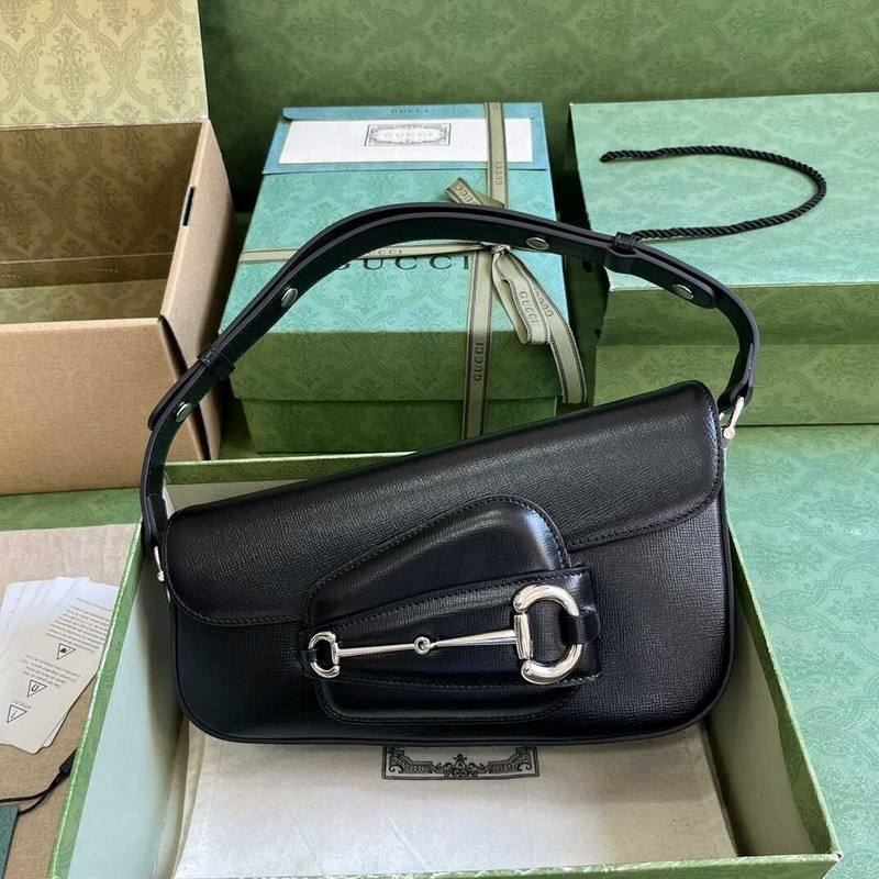 G*u*i horsebit 1955 small shoulder bag black
