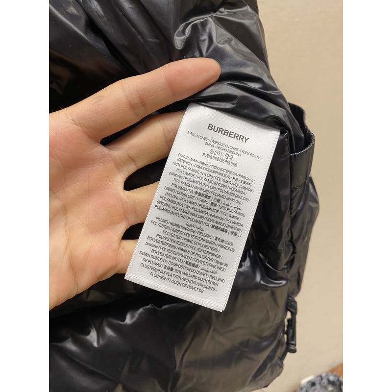 B**rry patch down jacket black