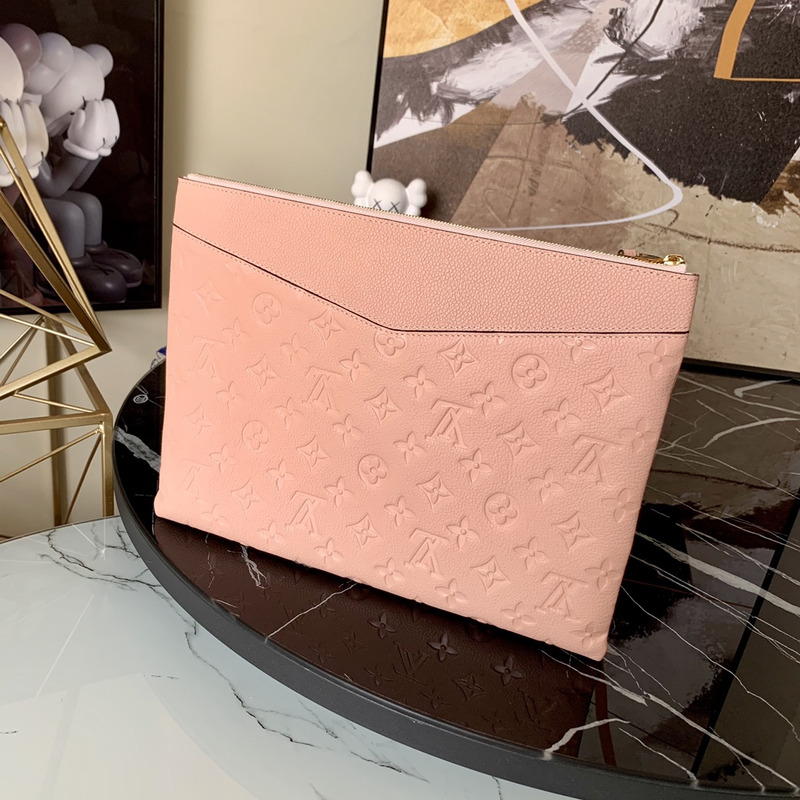 l**is V*t*n daily pouch monogram empreinte rose poudre