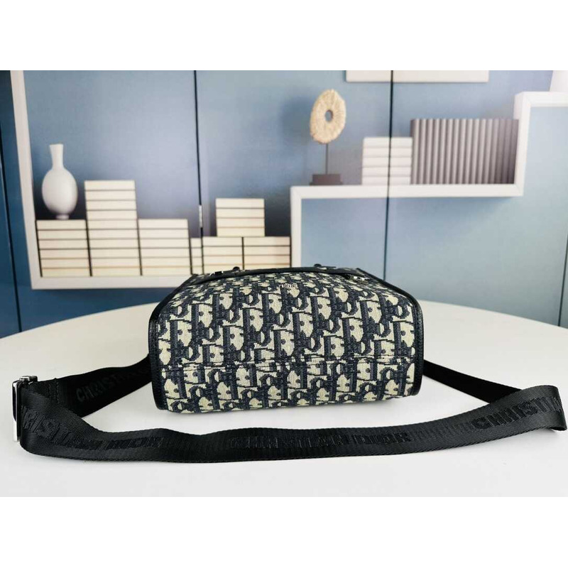 d*or safari N0*H-south tote bag beige and black