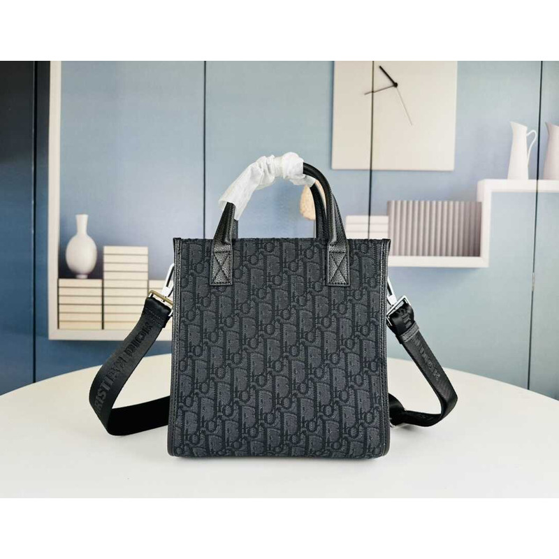 d*or safari N0*H-south tote bag black