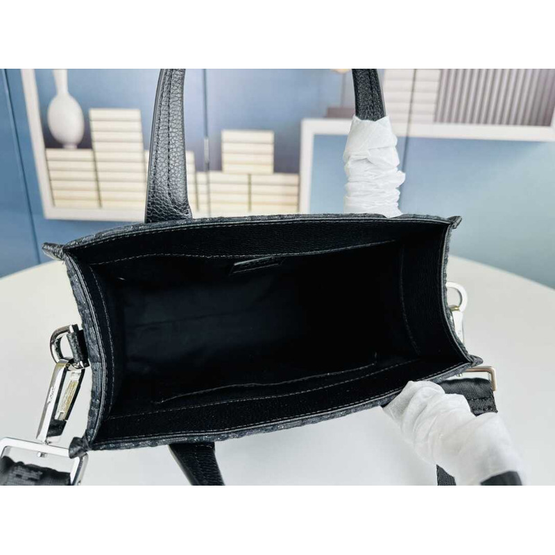 d*or safari N0*H-south tote bag black