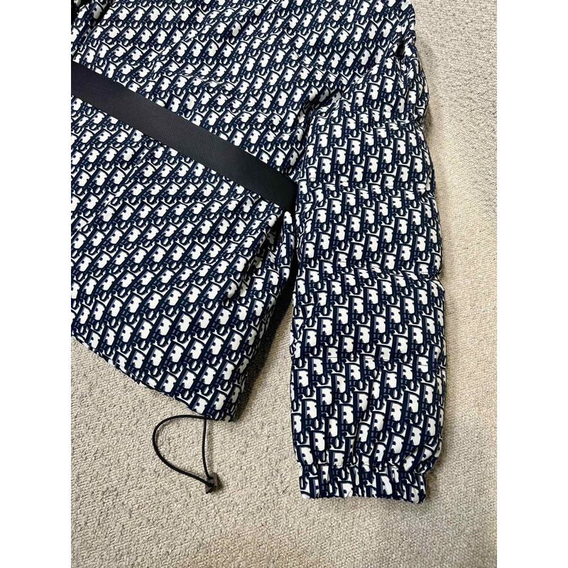 D*or D*oralps puffer jacket with belt quilted technical taffeta blue