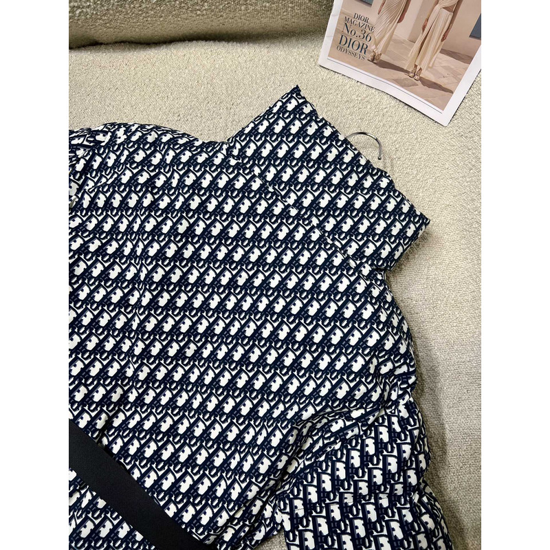 D*or D*oralps puffer jacket with belt quilted technical taffeta blue