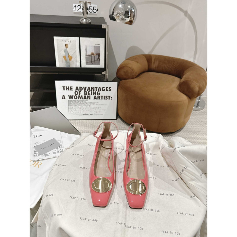 forever D*or pump pink patent calfskin