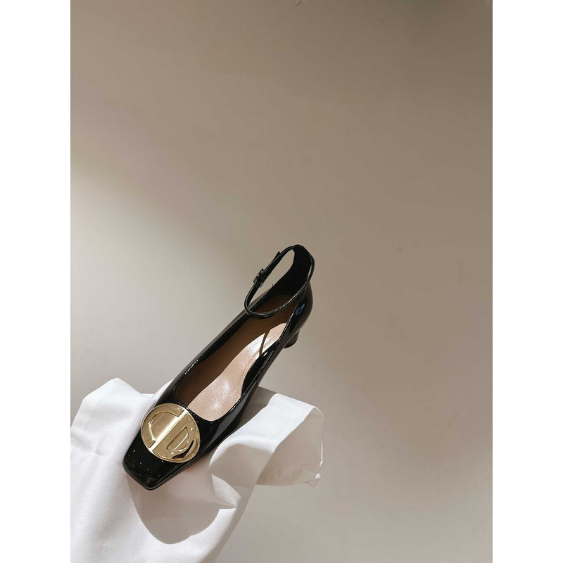 forever D*or pump black patent calfskin