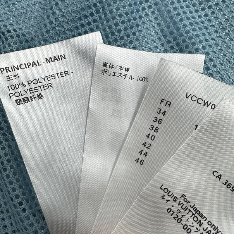 l**is V*t*n zipped hoodie jacket shorts blue