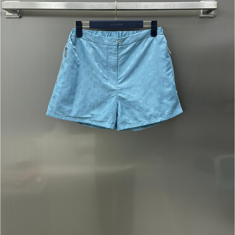 l**is V*t*n zipped hoodie jacket shorts blue