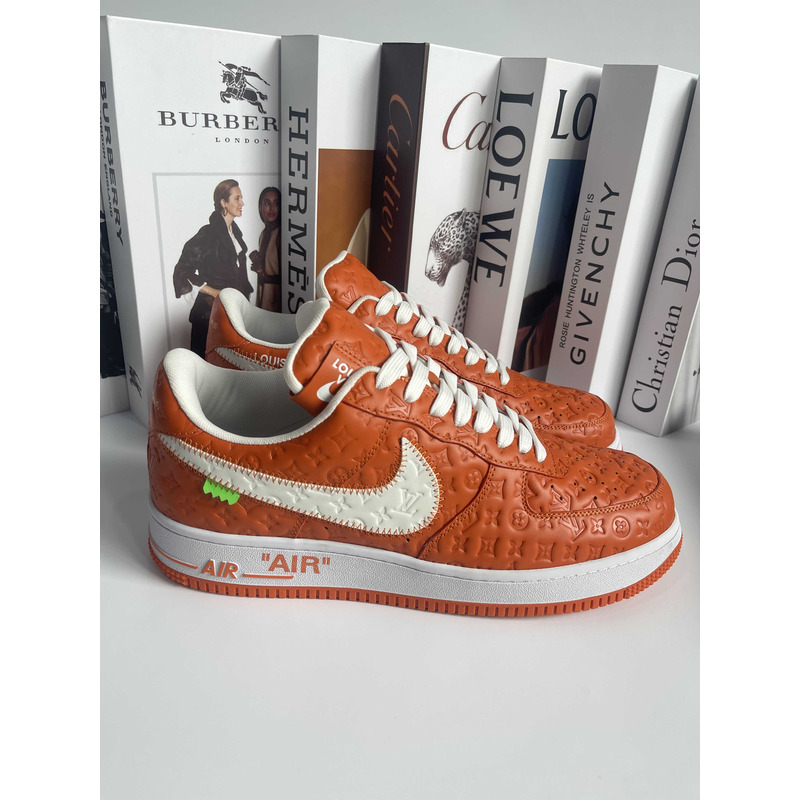l**is V*t*n x nike air force 1low sneakers orange