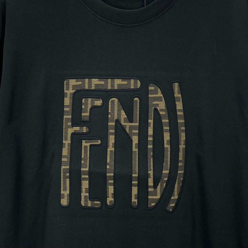 F**di cotton t-shirt black