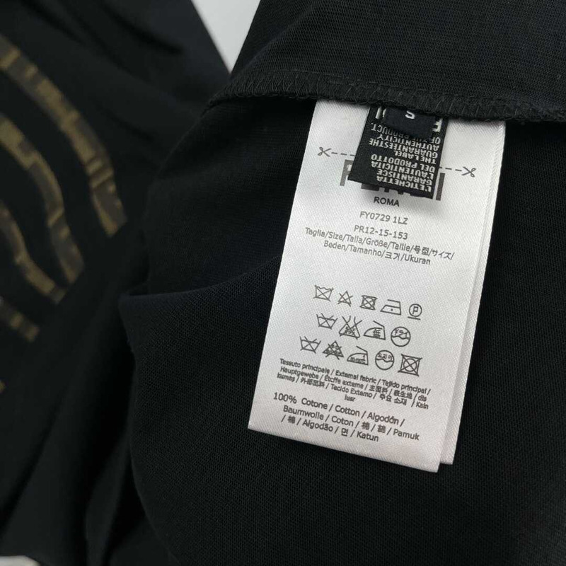 F**di cotton t-shirt black