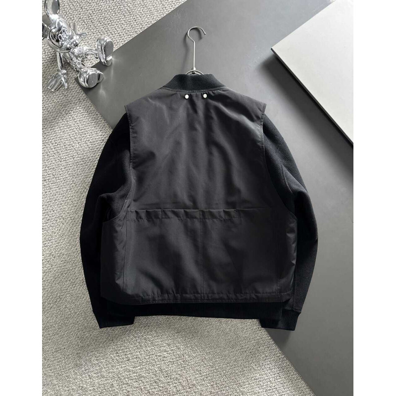 Pra*a zipped blouson jacket black