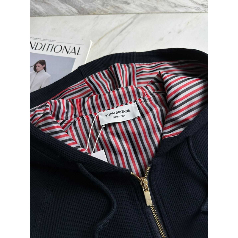 Thom Browne Classic Loopback 4-Bar Full Zip Hoodie And Pants