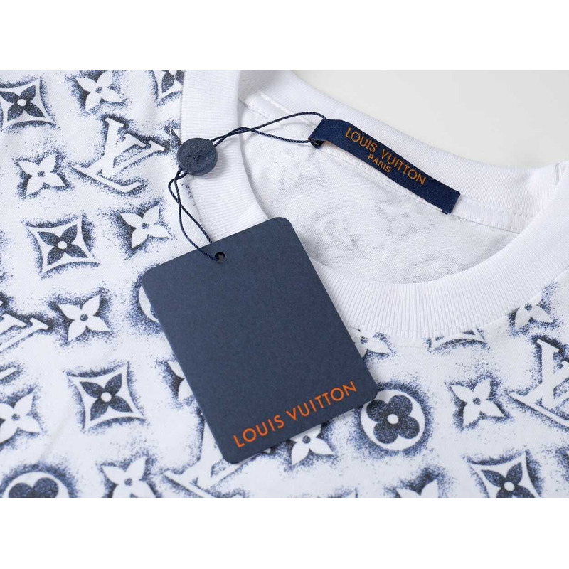 l**is V*t*n monogram cotton t-shirt white