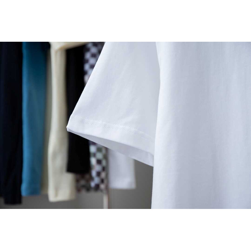 l**is V*t*n cotton pique t-shirt with embroidered lv patch white