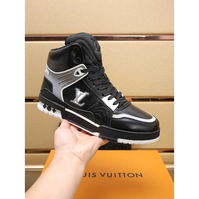 l**is V*t*n lv trainer sneaker boot calfskin black