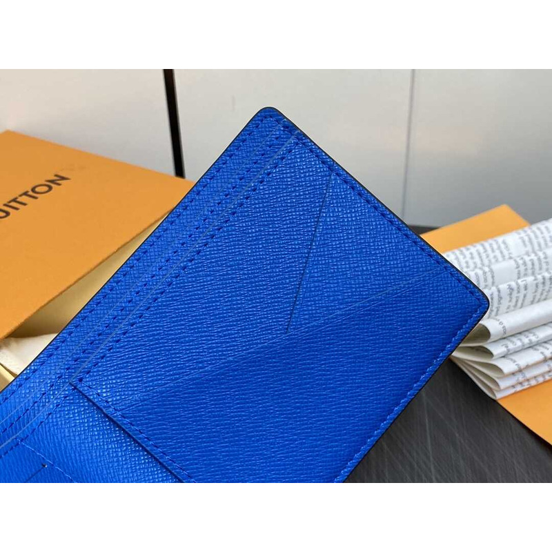 l**is V*t*n pocket organizer damier blue