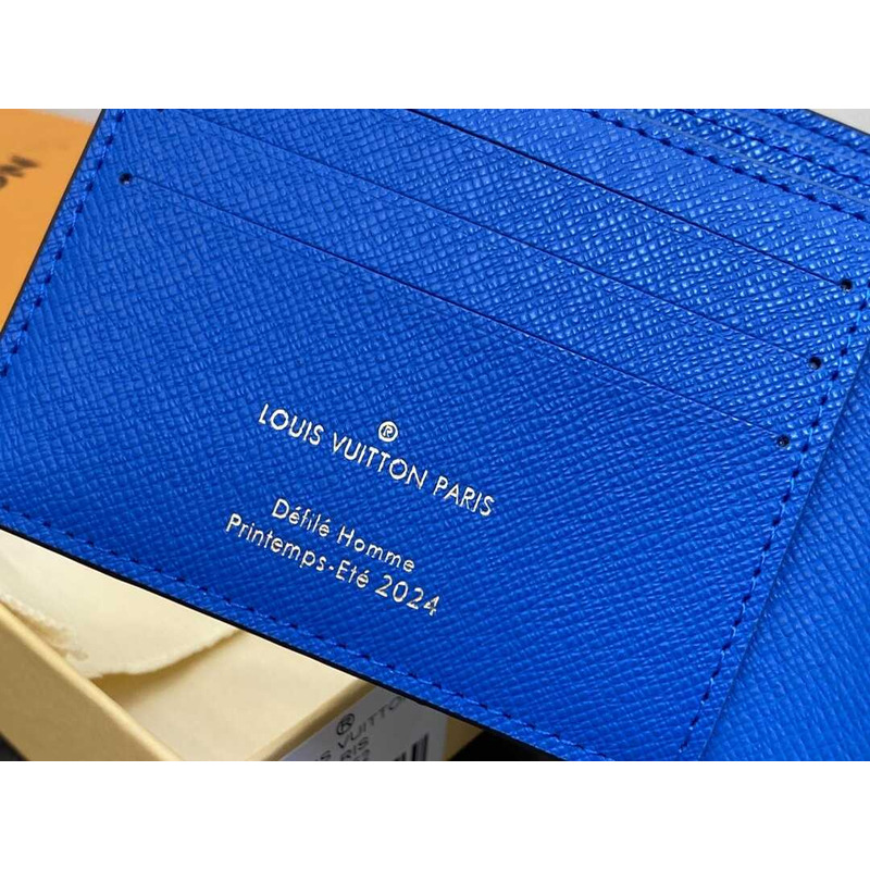 l**is V*t*n pocket organizer damier blue