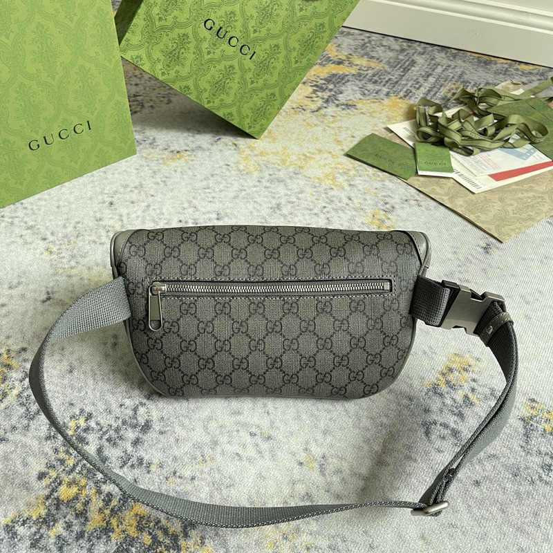 g*u*i ophidia belt bag grey and black gg S*p*e canvas