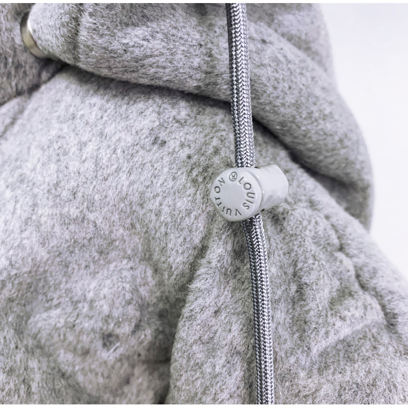 l**is V*t*n monogram puffer jacket grey