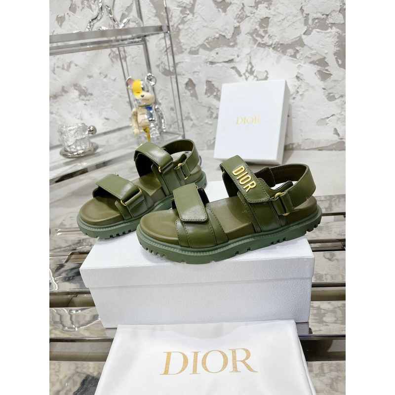 D*or D*oract sandals lambskin green