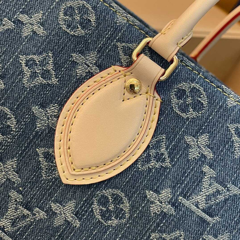 l**is V*t*n onthego mm tote bag denim blue