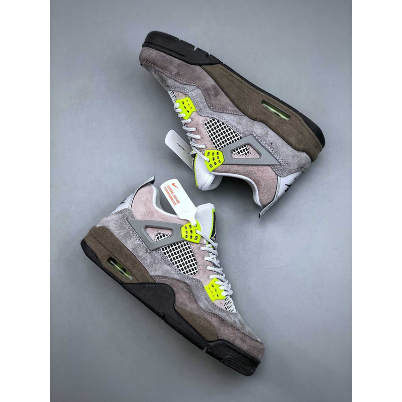 Jordan 4 Retro SE 95 Neon Sneakers Wolf Grey/Anthracite