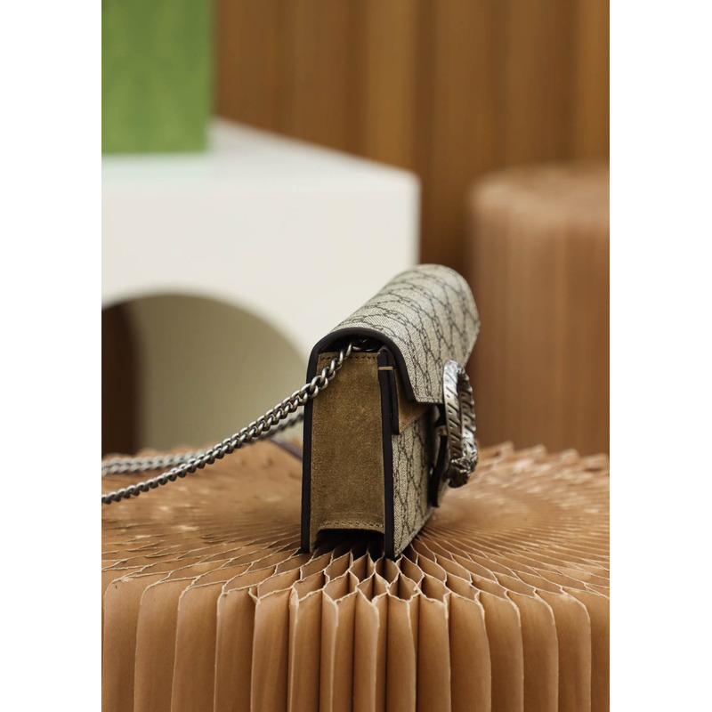 g*u*i dionysus gg S*per minin bag taupe