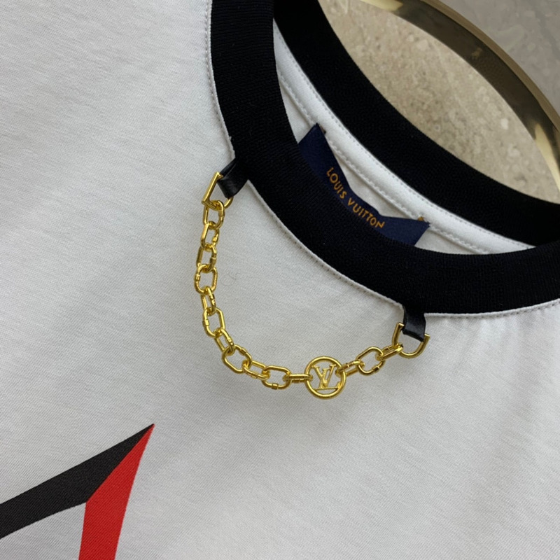 l**is V*t*n snowflake t-shirt white