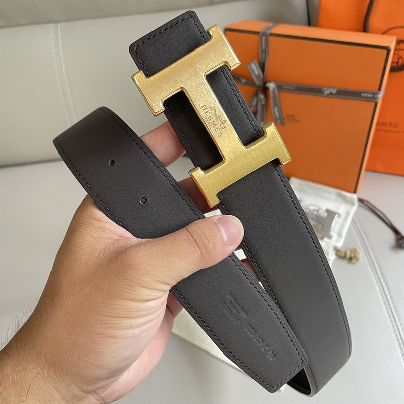 H**mes epsom 38mm constance h belt black