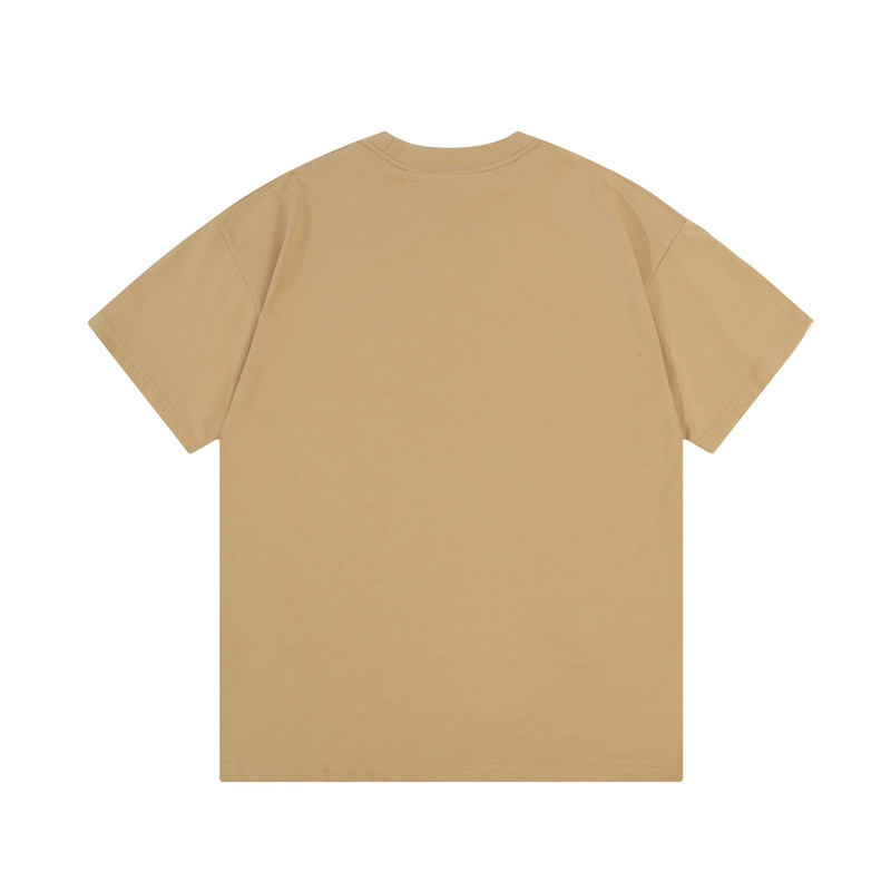 B**rry logo printed cotton t-shirt camel