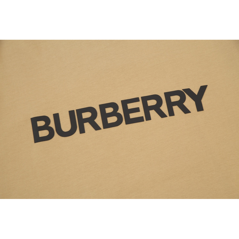 B**rry logo printed cotton t-shirt camel