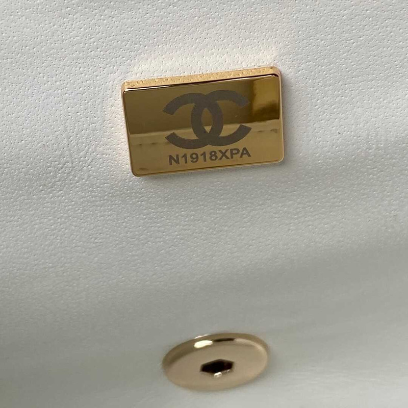 Ch*el mini flap bag embroidered satin, sequins, glass beads, strass, star sequins & gold-tone metal purple & white